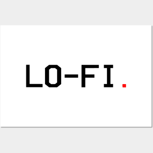 Lo-Fi logo black Posters and Art